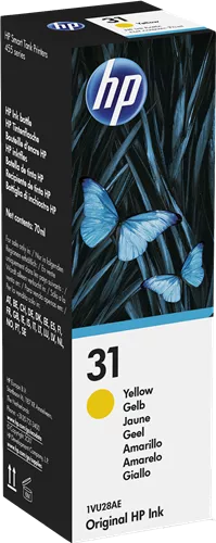 HP 31 Amarillo Botella de Tinta Original - 1VU28AE