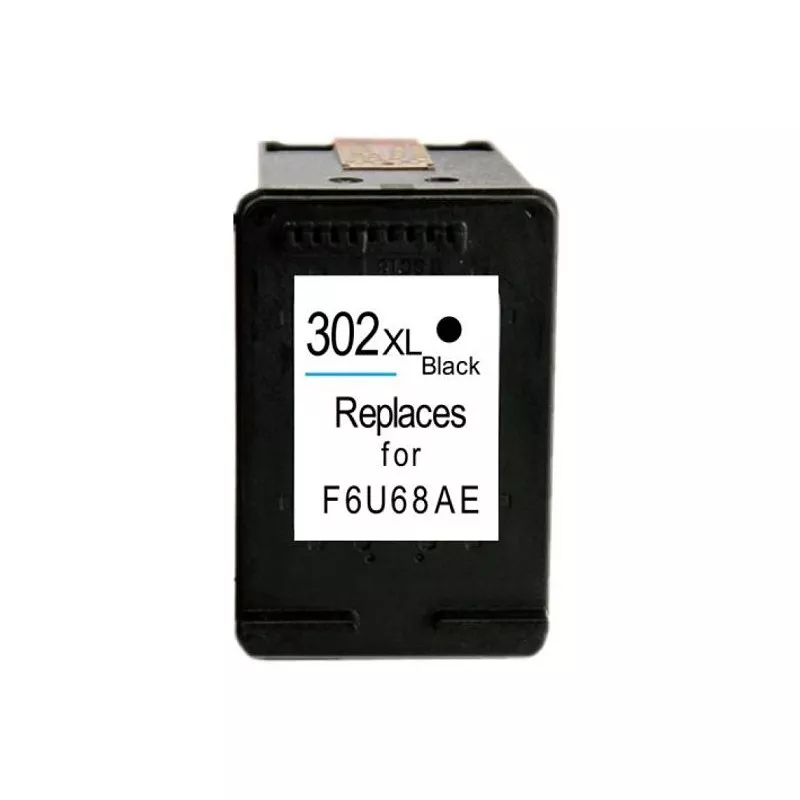 Compatible Tinta HP 302XL V3 Negro F6U66AE / F6U68AE (muestra nivel de tinta)