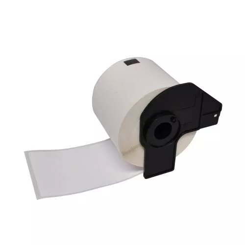 Compatible Brother DK11241 - Etiquetas Precortadas para Envios Grandes - 102x152 mm - 200 Unidades - Texto negro sobre fondo blanco