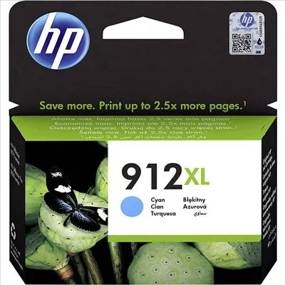 HP 912XL Cyan Cartucho de Tinta Original - 3YL81AE