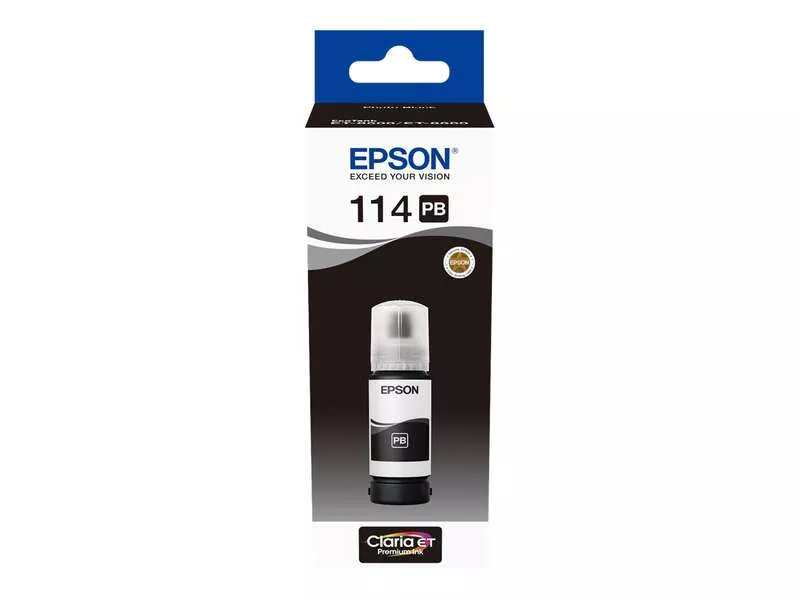 Epson 114 Negro Photo Botella de Tinta Pigmentada Original - C13T07B140