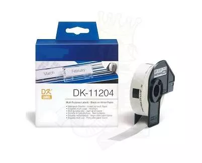 Compatible Brother DK11204 | Etiqueta Precortadas de Papel T&eacute;rmico Gen&eacute;rico DK-11204