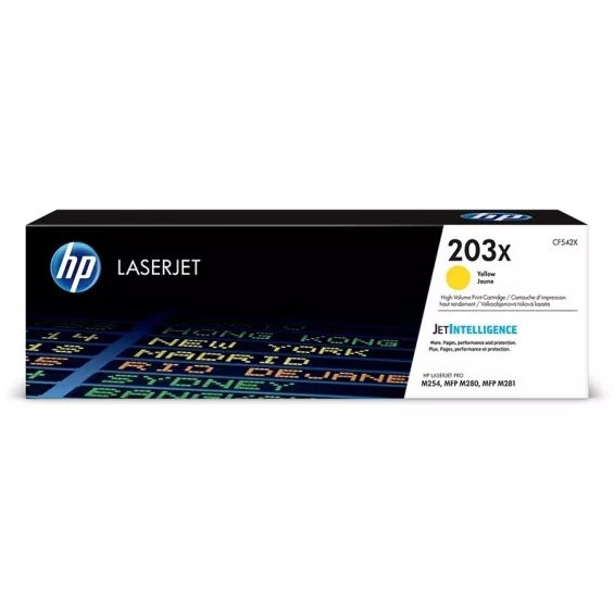 HP CF542X Amarillo Cartucho de Toner Original - 203X