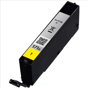 Compatible Tinta Canon CLI571XL amarillo | Cartucho de tinta gen&eacute;rico 0334C001 / 0388C001