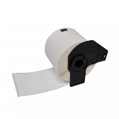 Compatible Brother DK11234 - Etiquetas Precortadas de Identificacion - 60x86 mm - 260 Unidades - Texto negro sobre fondo blanco
