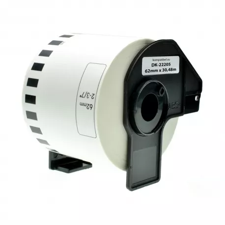 Compatible Brother DK22205 blanca | Cinta Continua de papel termico compatible DK-22205