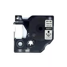 Compatible cinta rotuladora Dymo D1 45010 negro / transparente S0720500