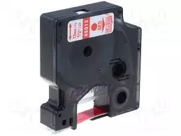 Compatible cinta rotuladora Dymo D1 45012 rojol / transparente S0720520