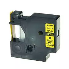 Compatible cinta rotuladora Dymo D1 45018 negro / amarillo S0720580