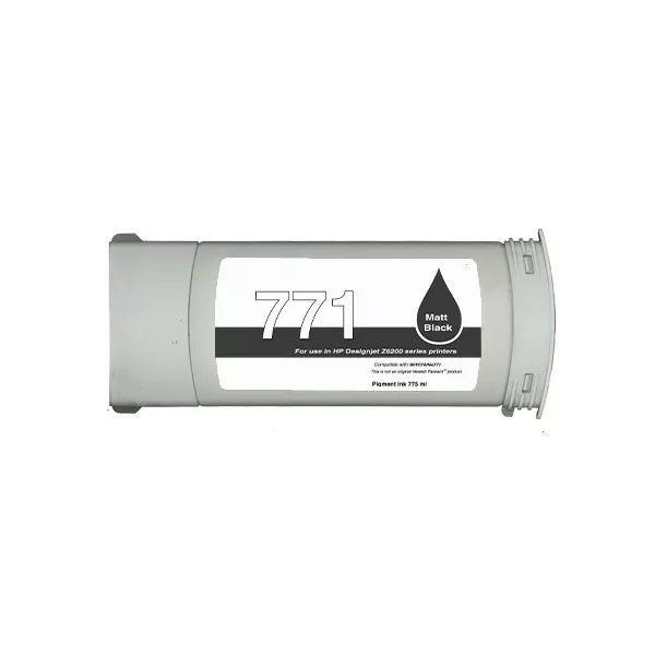 Compatible Tinta HP 771 negro mate |  B6Y07A