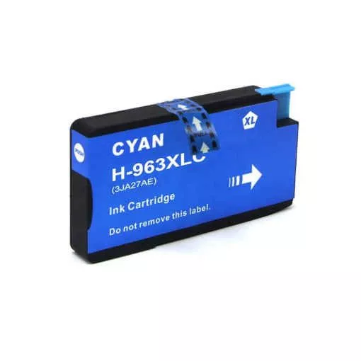 Compatible Tinta HP 963XL CIAN | 3JA27AE / 3JA23AE (Nuevo Chip actualizado)