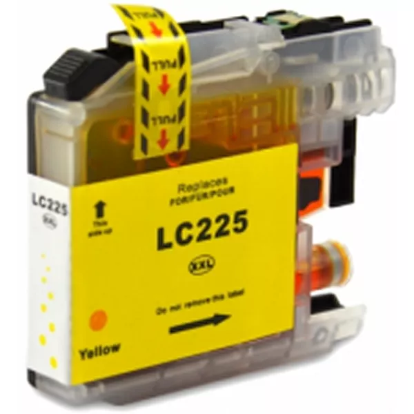 Compatible con Brother LC-225 XL AMARILLO | Cartucho de tinta gen&eacute;rico LC225