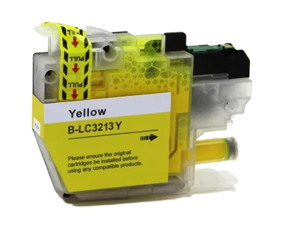 Compatible Tinta Brother LC3213 / LC3211 amarillo | Cartucho de tinta gen&eacute;rico LC-3213Y / LC-3211Y
