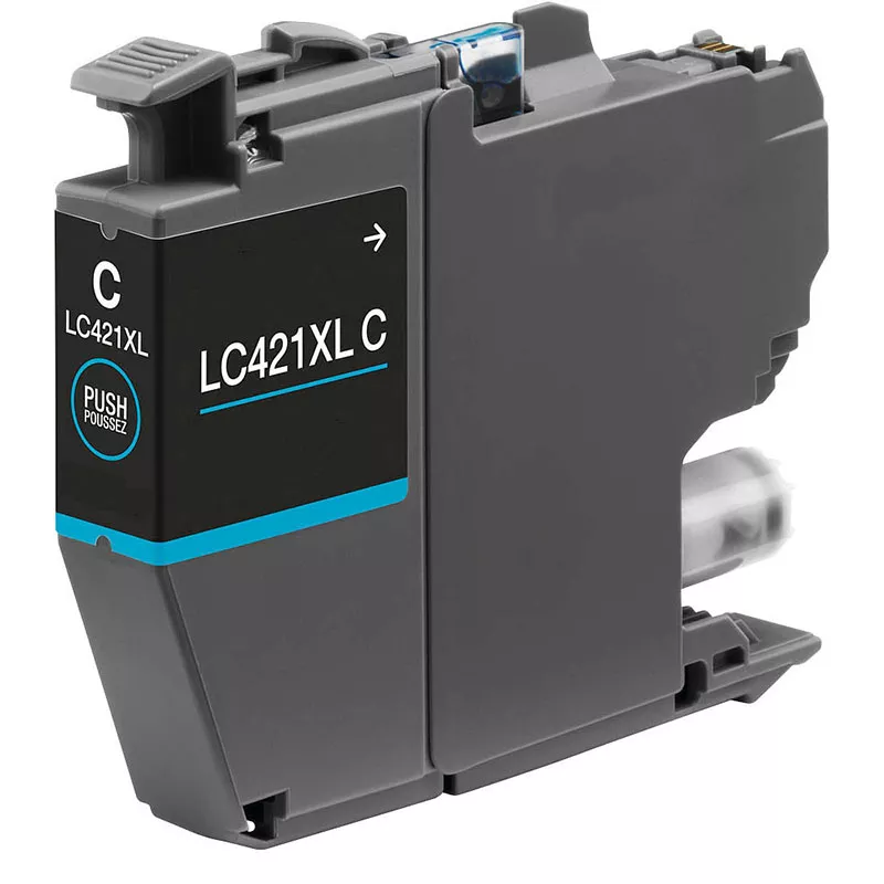 Compatible Brother LC421XL Cyan Cartucho de Tinta - LC421XLC para Brother DCP-J1050DW / DCP-J1140DW / MFC-J1010DW