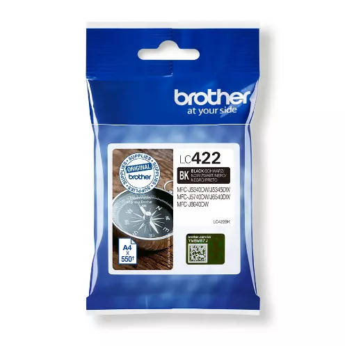 Original Brother LC422 Negro Cartucho de Tinta LC422BK
