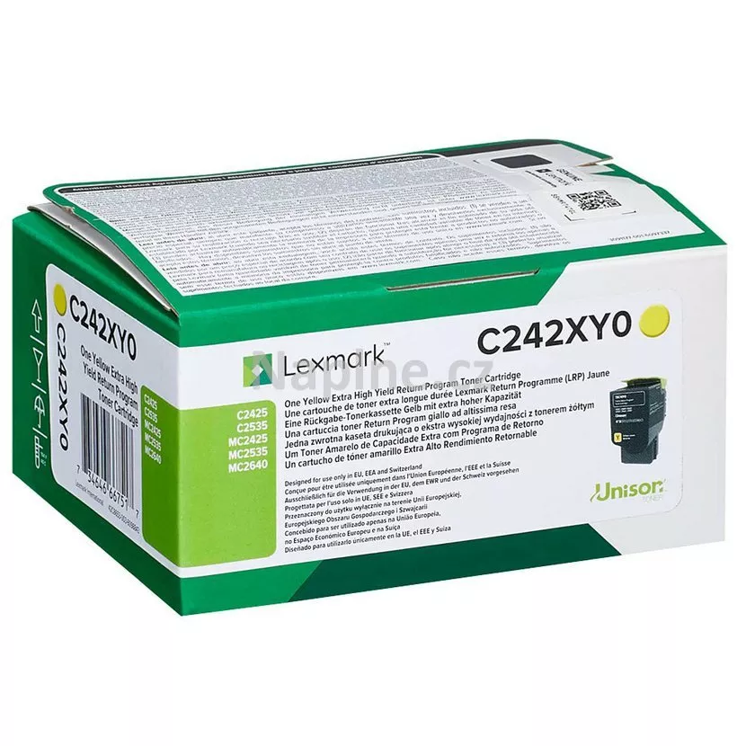 LEXMARK TONER AMARILLO C242XY ORIGINAL