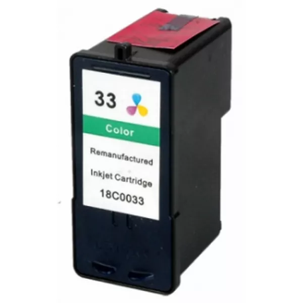 LEXMARK 33 TRICOLOR CARTUCHO DE TINTA REMANUFACTURADO 18CX033E