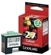 LEXMARK Z-13/Z-23/Z-33 /Z-34/Z-612/X-74/X-75 CARTUCHO COLOR BAJA RESOLUCI&Oacute;N N&ordm; 27 PLUS (15%+)