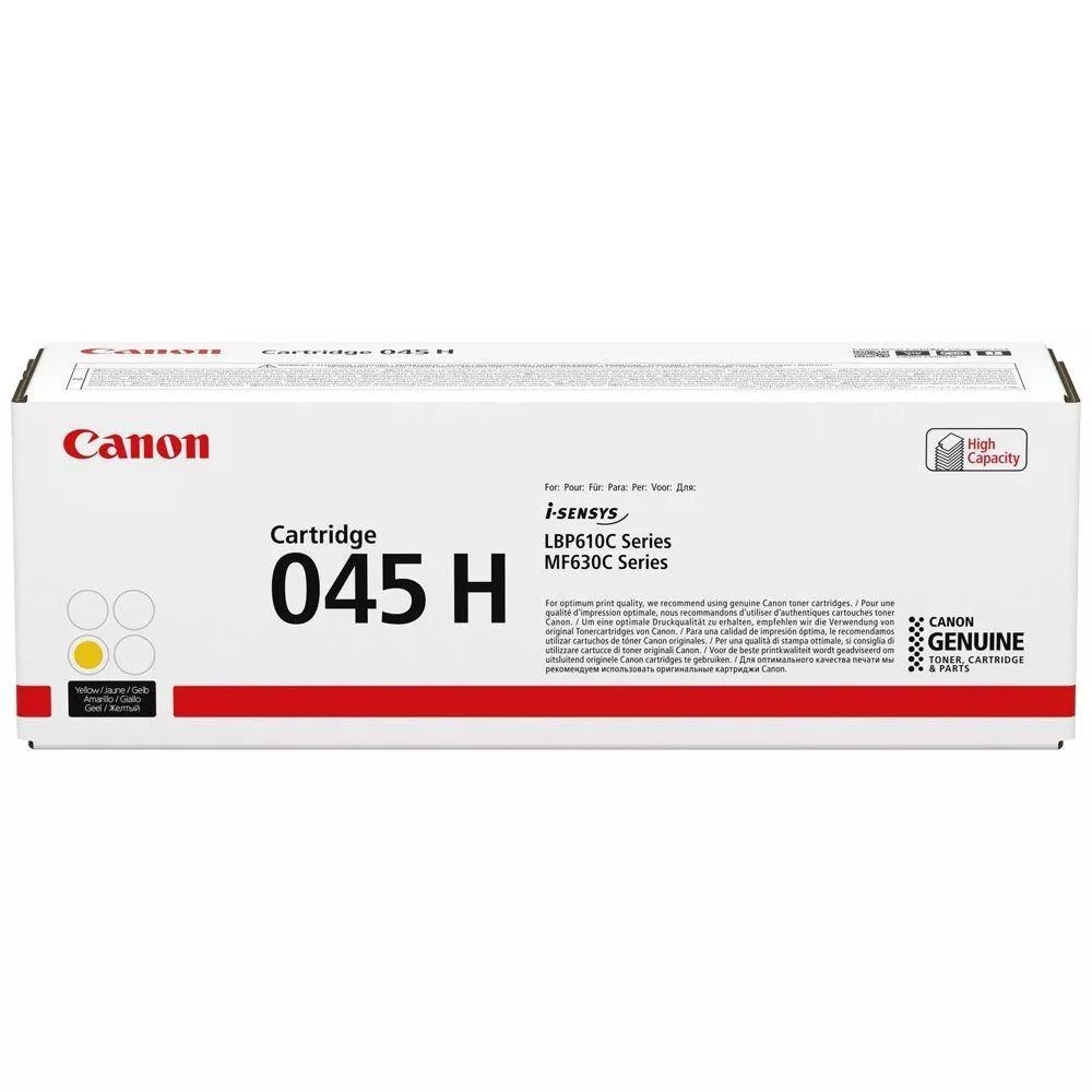 Canon 045H Amarillo Cartucho de Toner Original - 1243C002