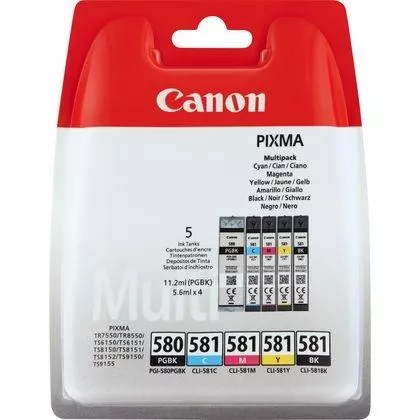 Canon CLI581XXL Pack de 4 Cartuchos de Tinta Originales - 1998C005