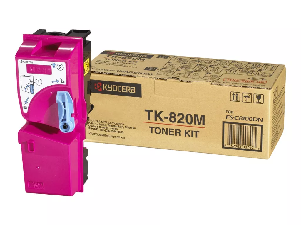 KYOCERA-MITA FSC-8100DN TONER MAGENTA TK820 M ORIGINAL