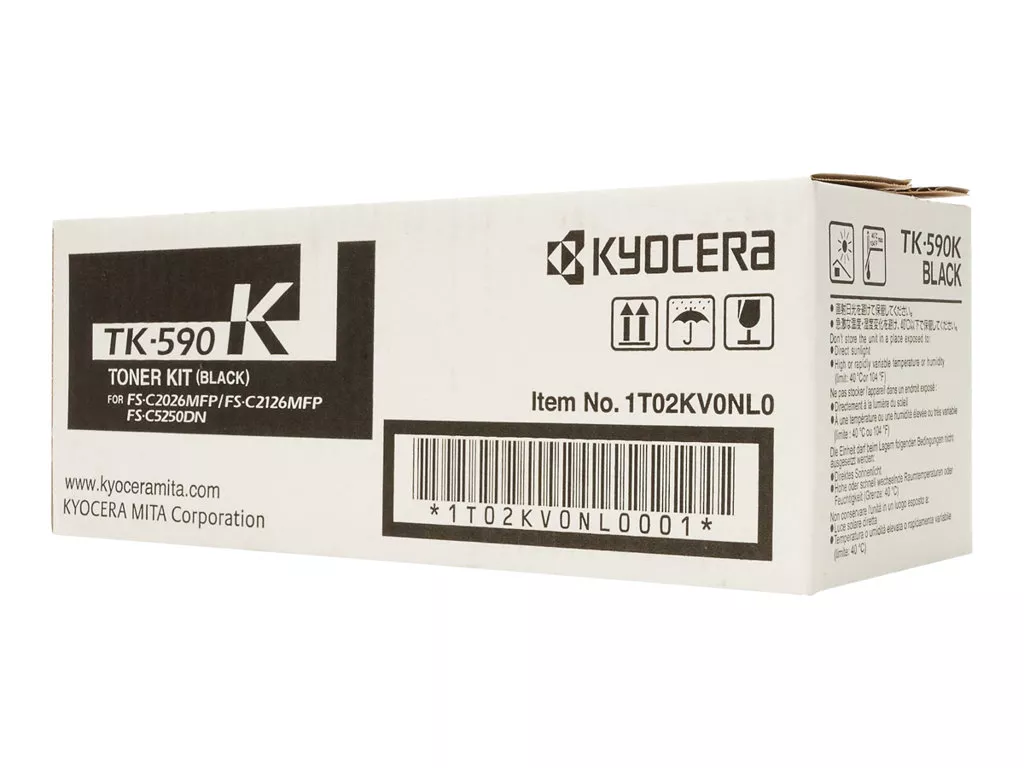 Kyocera TK590 Negro Cartucho de Toner Original - 1T02KV0NL0 / TK590K
