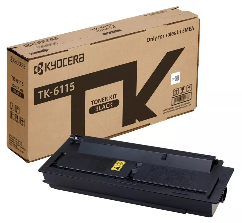 Kyocera TK6115 Negro Cartucho de Toner Original - 1T02P10NL0