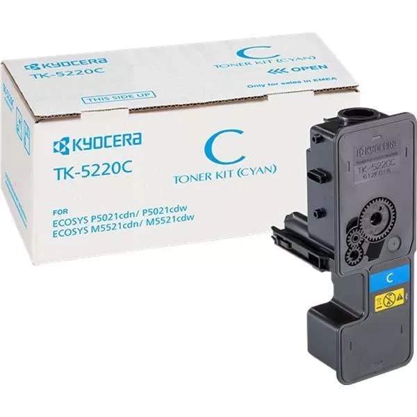 Kyocera TK5220 Cyan Cartucho de Toner Original - Reemplaza 1T02R9CNL1 / TK5220C