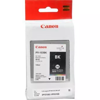 CANON IPF5100/6100 DEP&Oacute;SITO DE TINTA NEGRA PIGMENTADA (130 ML) PFI 103 BK