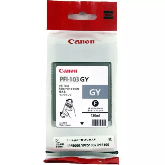 CANON IPF5100/6100 DEP&Oacute;SITO DE TINTA GRIS PIGMENTADA (130 ML) PFI 103 GY