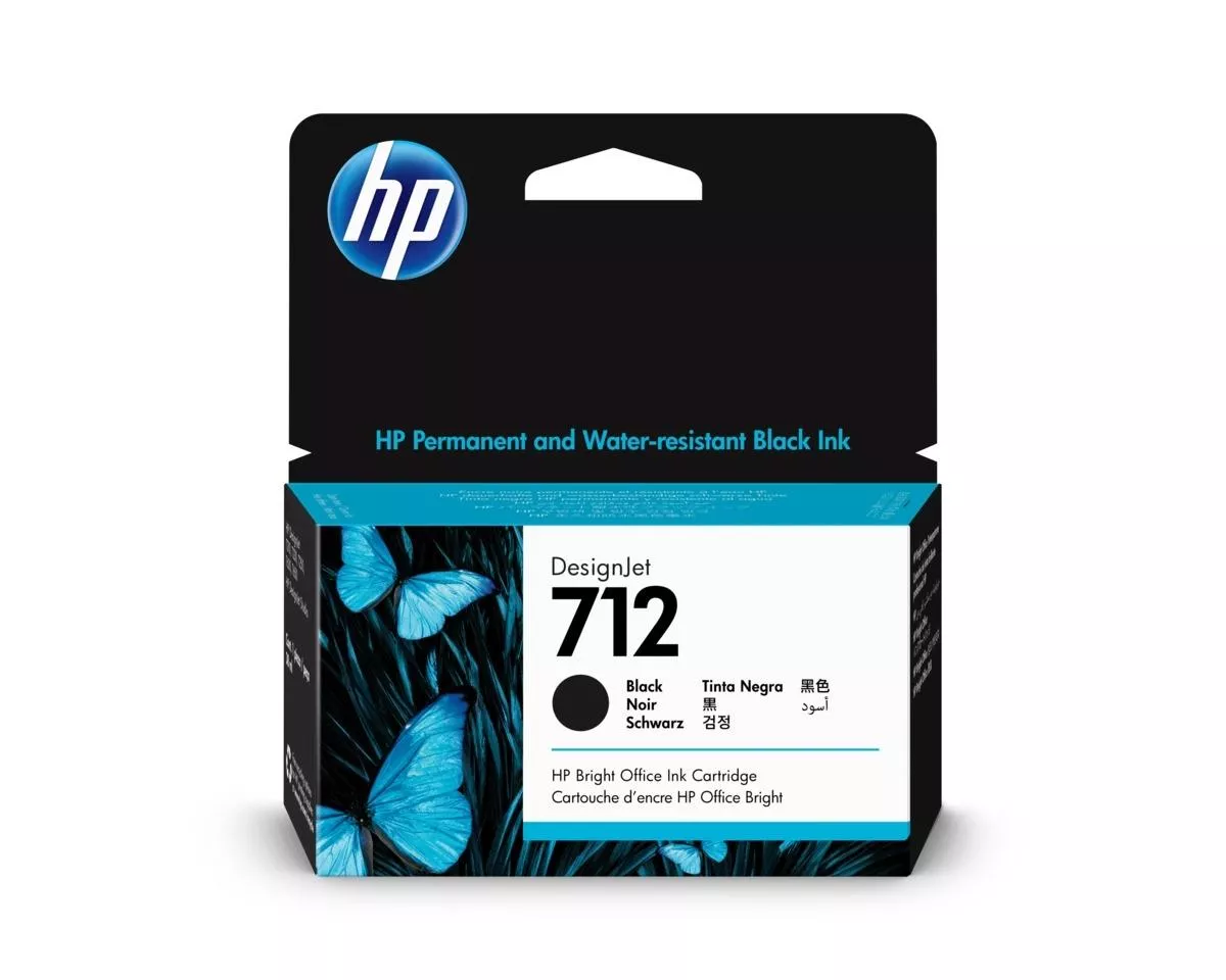 HP 712 Negro Cartucho de Tinta Original - 3ED70A