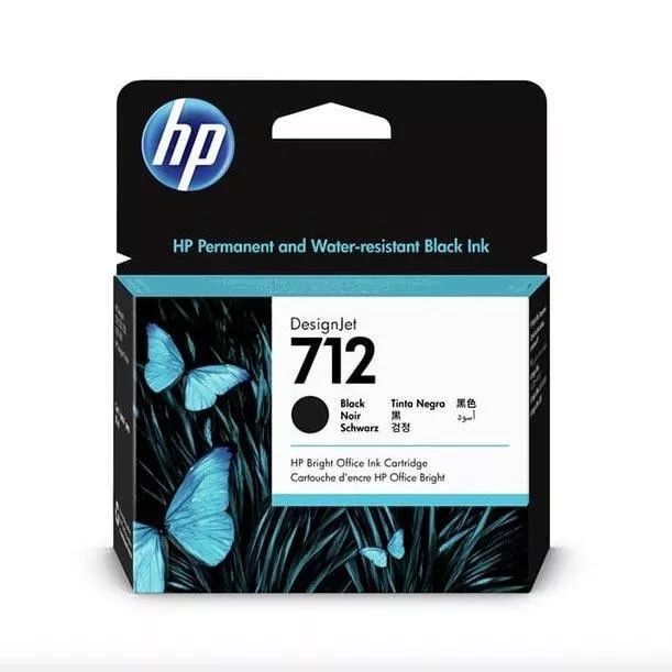 HP 712XL Negro Cartucho de Tinta Original - 3ED71A