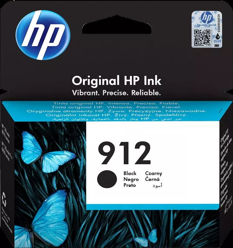 HP 912 Negro Cartucho de Tinta Original - 3YL80AE