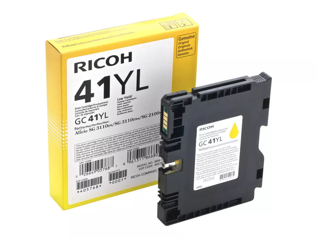 RICOH SG2100N/3110DN/3110DNW GC-41YL CARTUCHO AMARILLO