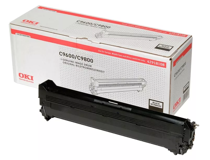 OKI C9600 / C9650 / C9655 / C9800 / C9850 Negro Tambor de Imagen Original - 42918108