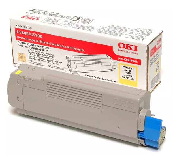 OKI C-5600/5700 TONER AMARILLO