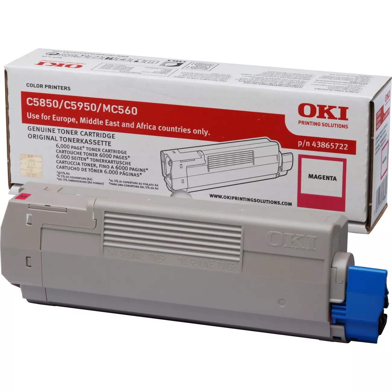 OKI C-5850/5950/MC560 TONER MAGENTA 6K