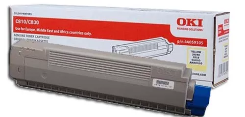 OKI C810/C830/ TONER AMARILLO 8K