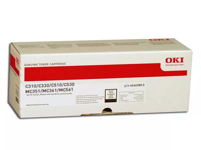 OKI TONER NEGRO C310 / C330 / C510 / C530 / MC351 / MC352 / MC361 /  MC362 / MC561 / MC562