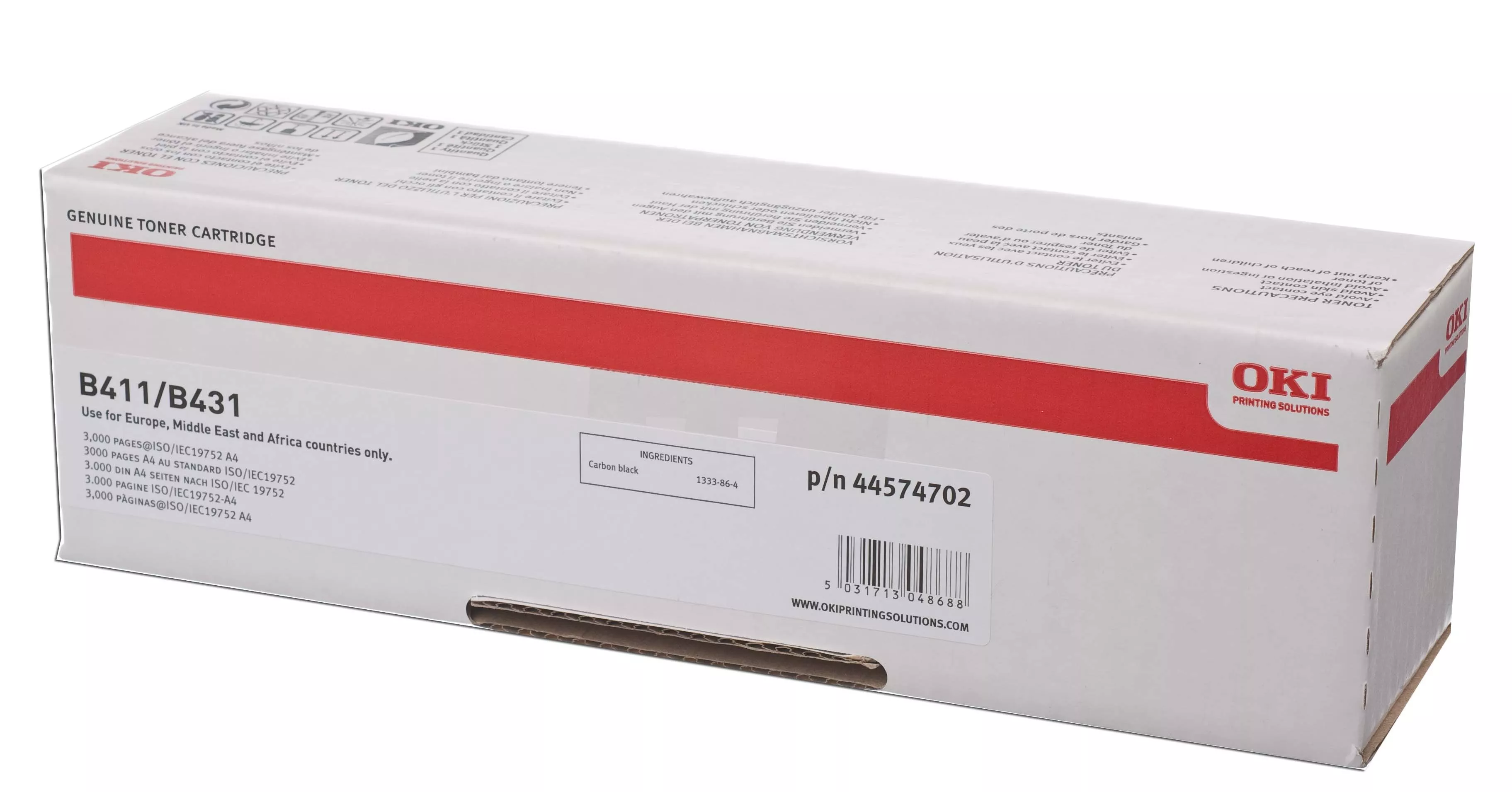 OKI B411 / B431 Negro Cartucho de Toner Original - 44574702