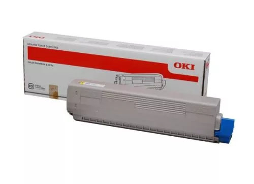 OKI C822 Amarillo Cartucho de Toner Original - 44844613