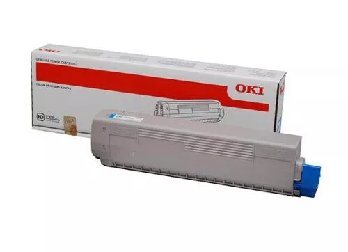 OKI C822 Cyan Cartucho de Toner Original - 44844615