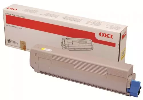 OKI MC853 / MC873 / MC883 Amarillo Cartucho de Toner Original - 45862837