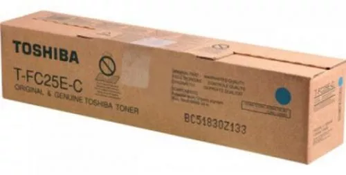Cartucho de toner TOSHIBA T-FC25EC CYAN ORIGINAL 6AJ00000072