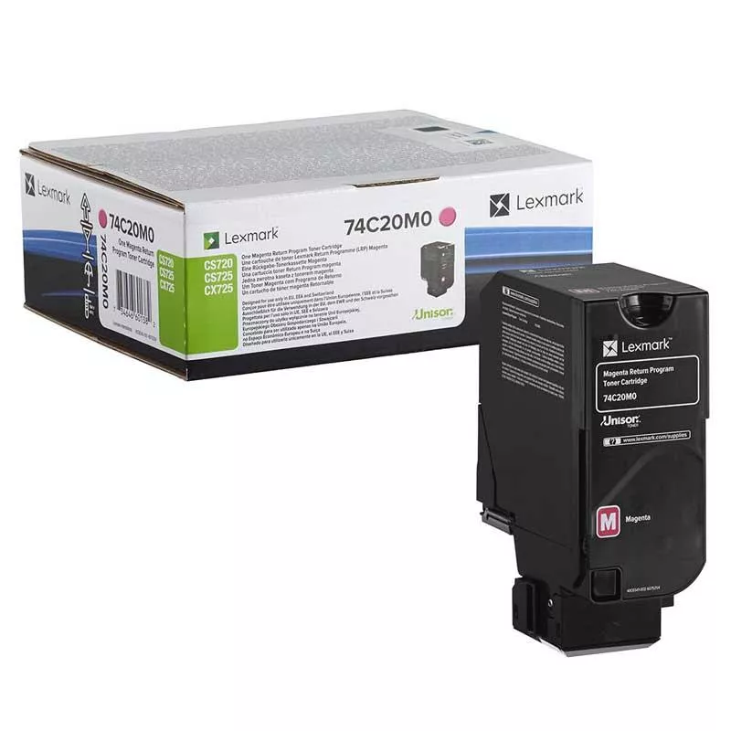 LEXMARK TONER MAGENTA CS720, CS725, CX725 RETORNABLE ORIGINAL