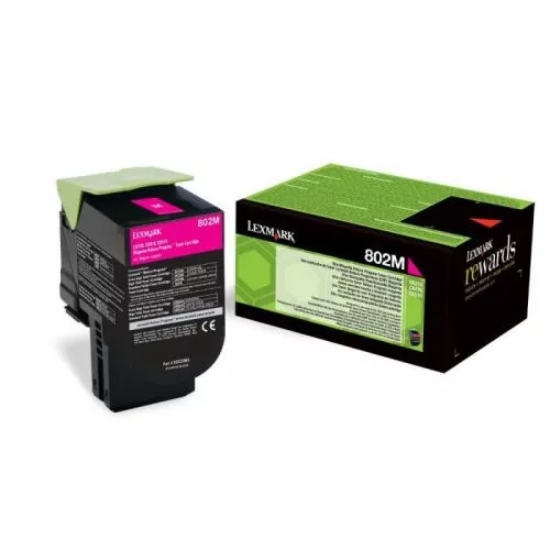 LEXMARK 802M TONER RETORNABLE MAGENTA ORIGINAL