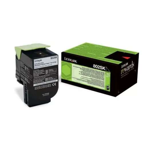 LEXMARK TONER NEGRO 802SK RETORNABLE ORIGINAL