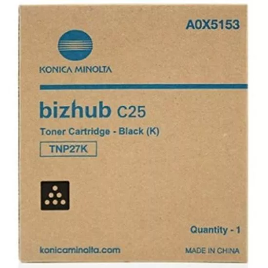KONICA-MINOLTA TONER NEGRO BIZHUB C25 - TNP-27BK