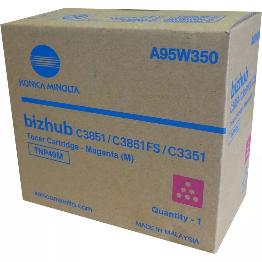 KONICA-MINOLTA TONER MAGENTA BIZHUB C3351, C3851FS - TNP49M