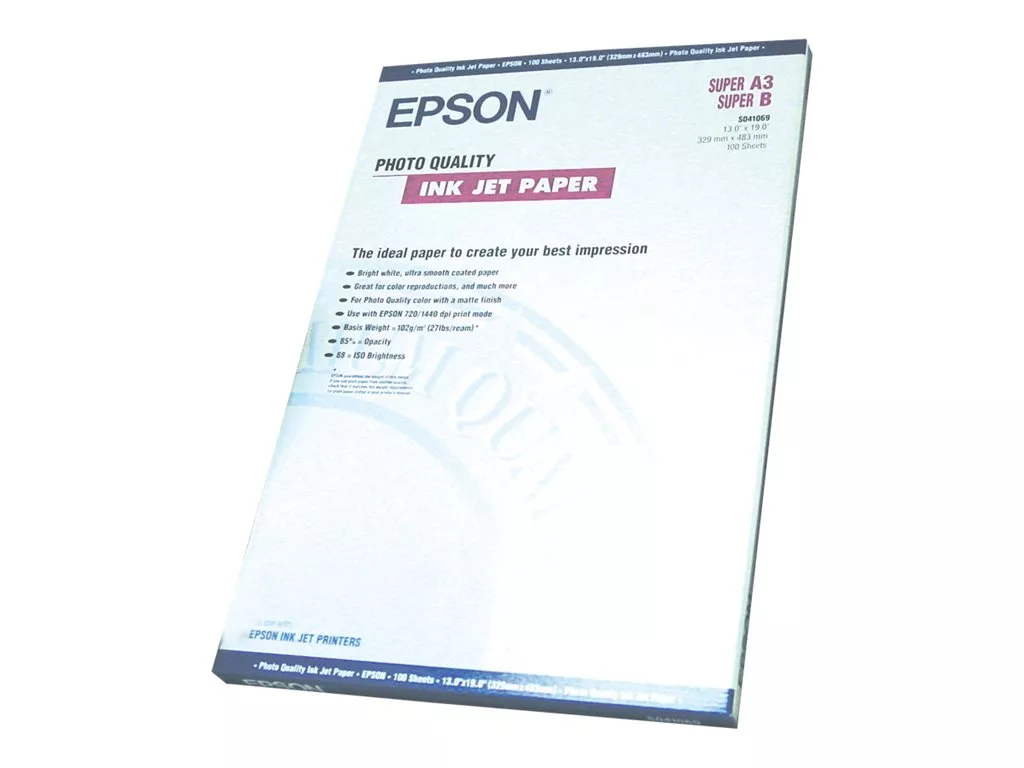 EPSON PAPEL ESPECIAL HQ, A3+, 100 HOJAS, 105G